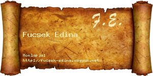 Fucsek Edina névjegykártya